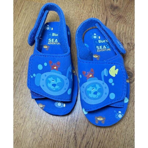 Vtg 2001 Blue’s Clues Sea Adventures Toddler Sandals Size 5/6 Viacom - Picture 1 of 13